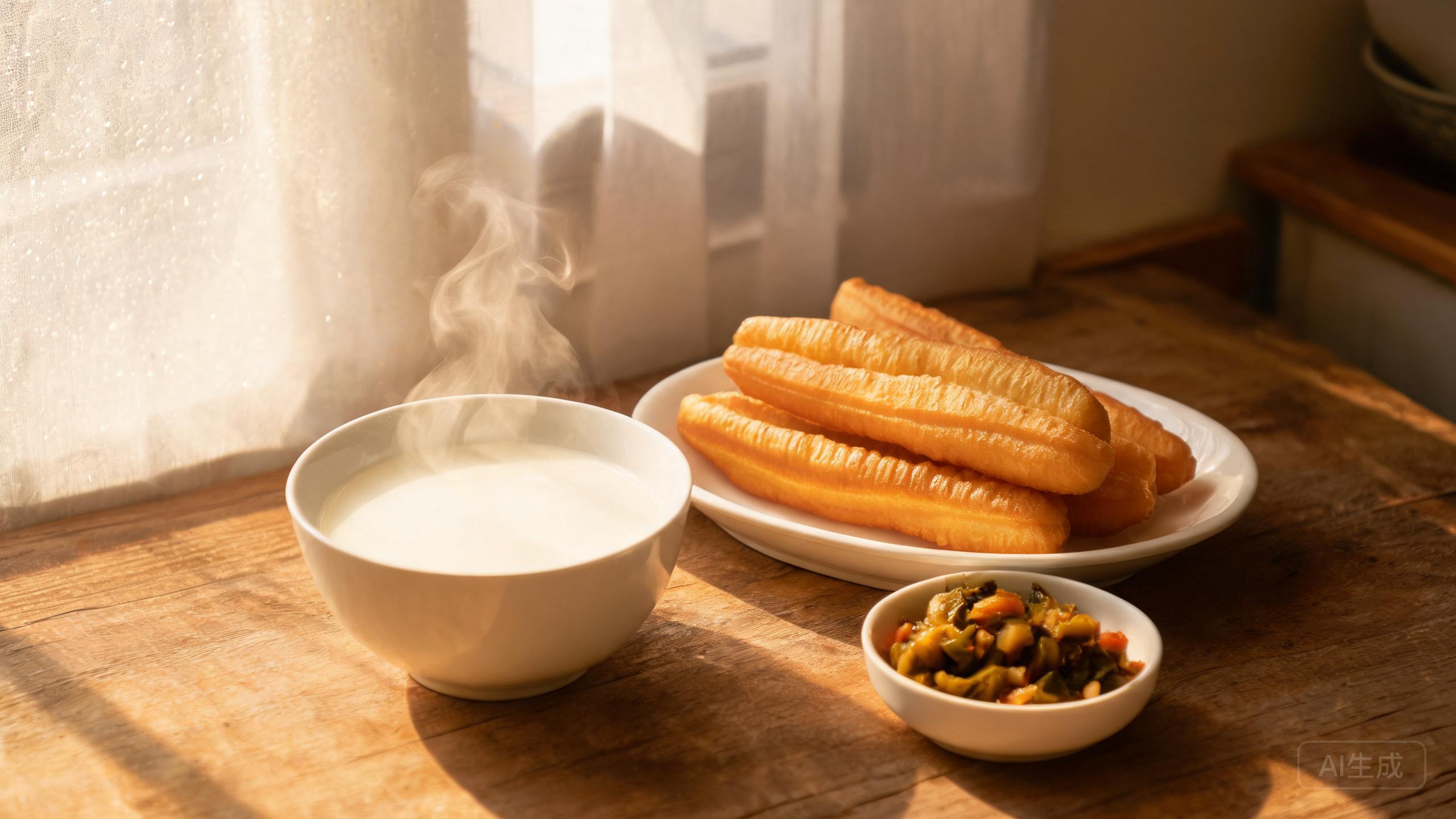 周一豆浆油条